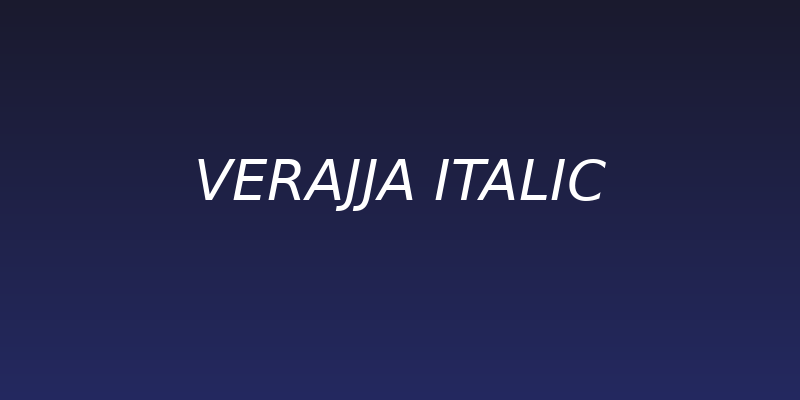Verajja Italic Social Header
