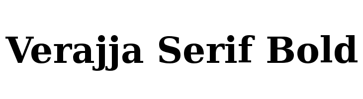 Verajja Serif Bold Font