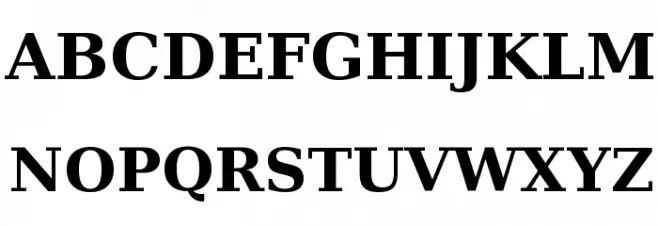 Verajja Serif Bold خط أحرف كبيرة