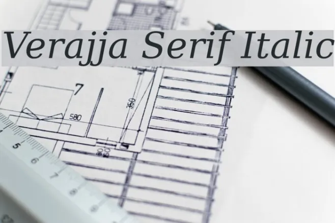 Verajja Serif Italic Example 1