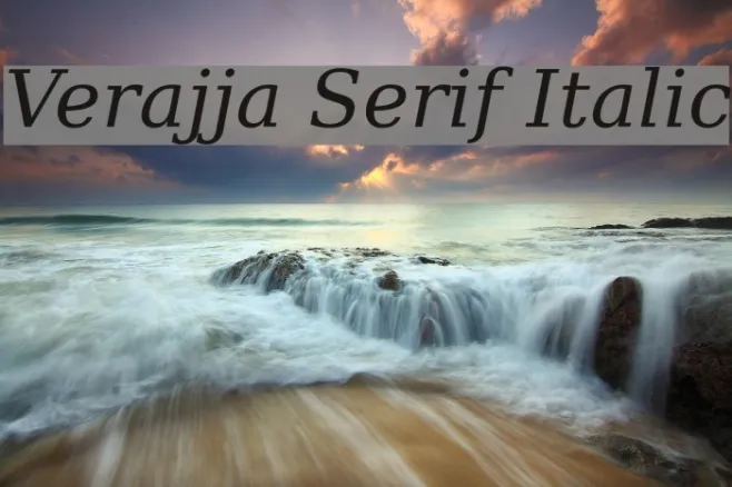 Verajja Serif Italic Example 2