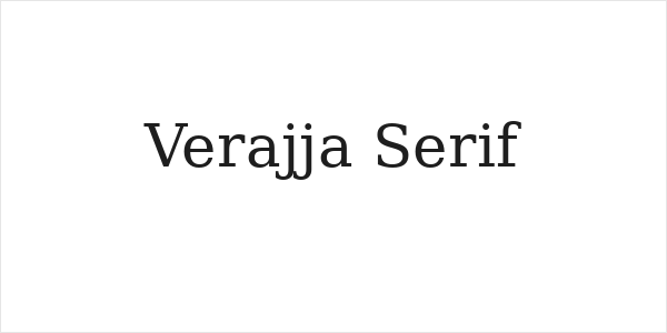 Verajja Serif Logo