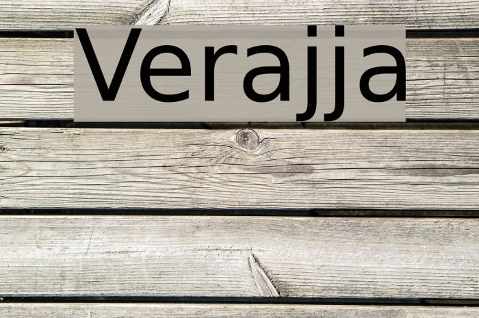 Verajja Font examples