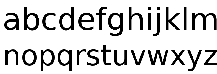 Verajja Font LOWERCASE
