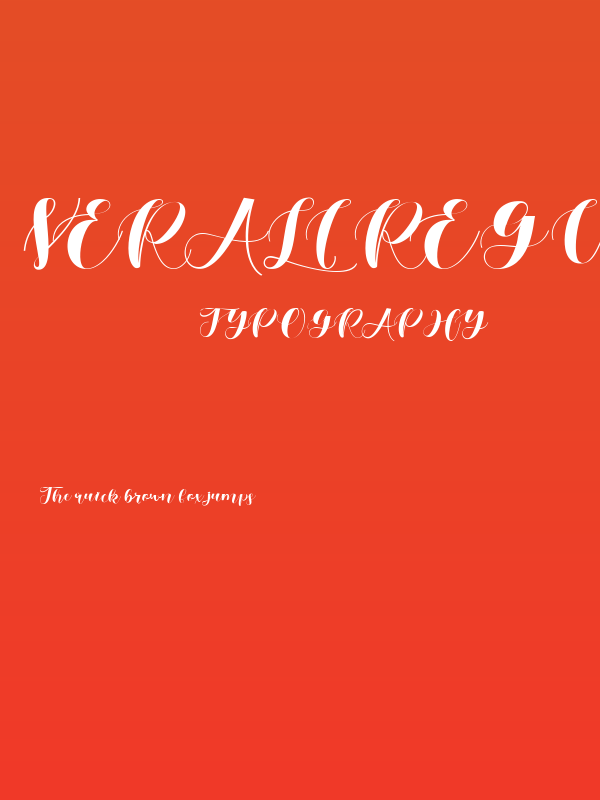 Verali Regular Poster