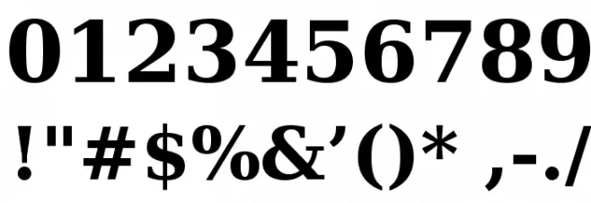 Verana-Bold Font OTHER CHARS