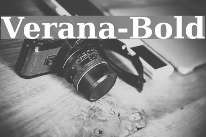 Verana-Bold Font examples