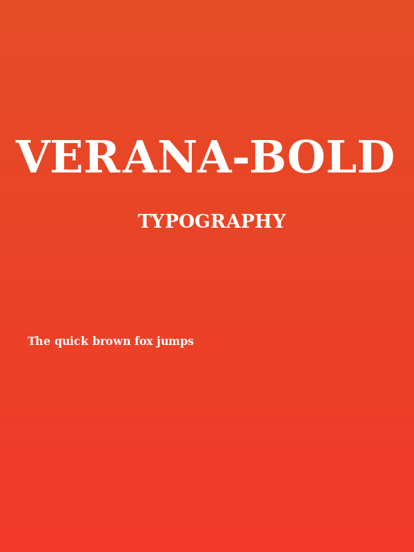 Verana-Bold Poster
