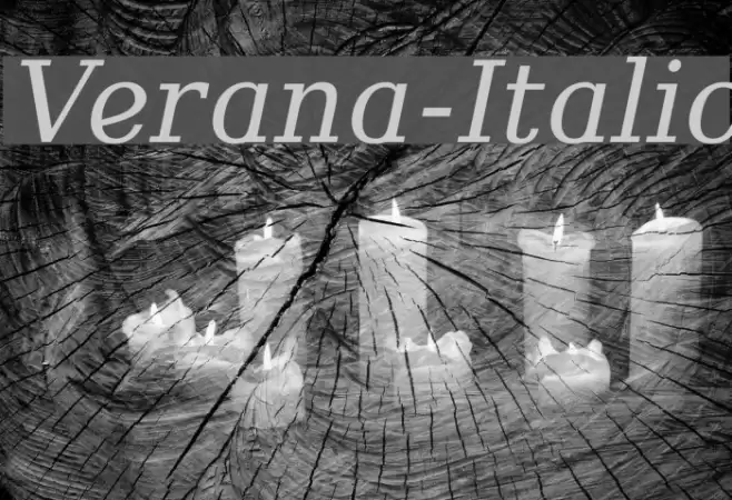 Verana-Italic Font examples