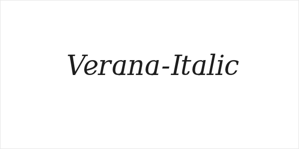 Verana-Italic Logo