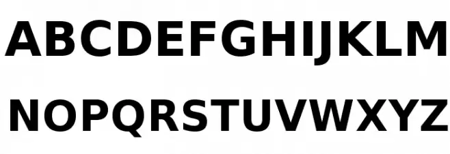 VeranaSans-Bold Font UPPERCASE