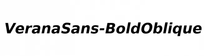 VeranaSans-BoldOblique  font caratteri gratis