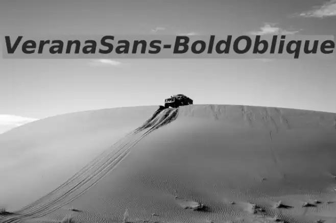 VeranaSans-BoldOblique  examples