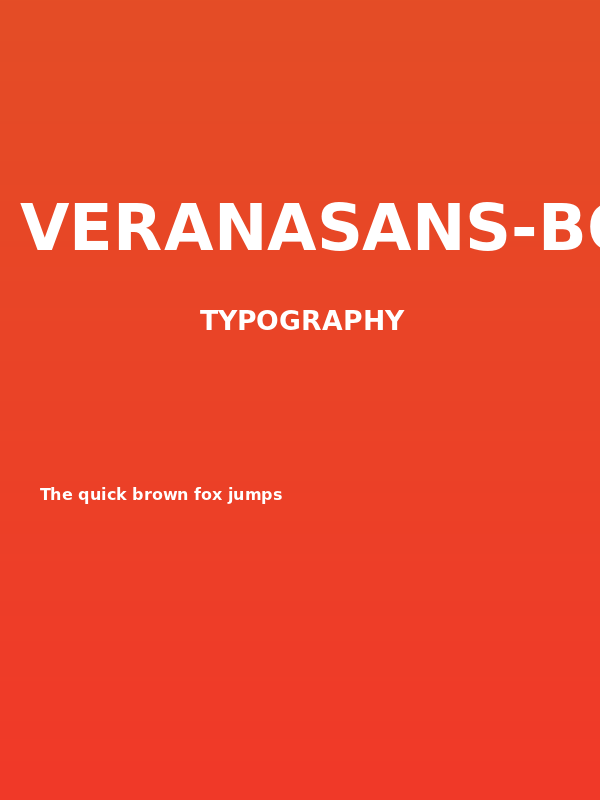 VeranaSans-Bold Poster