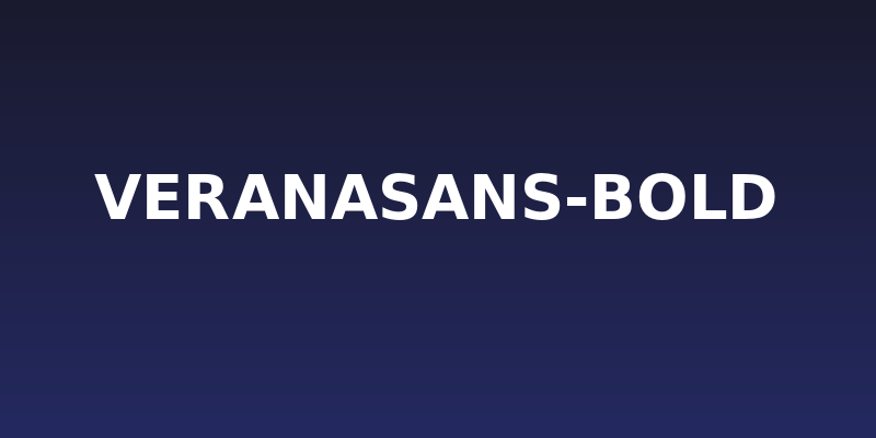 VeranaSans-Bold Social Header