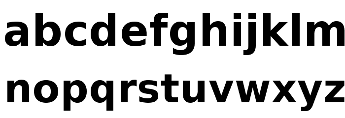 VeranaSans-Bold Font LOWERCASE