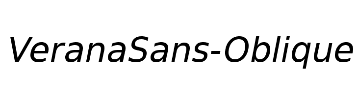 VeranaSans-Oblique Font