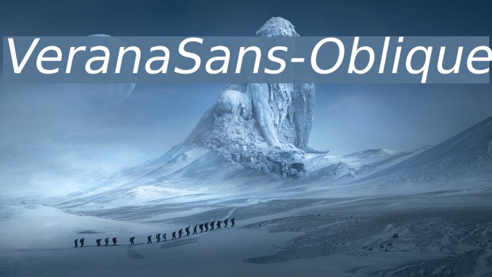 VeranaSans-Oblique Font examples