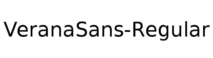 VeranaSans-Regular Font