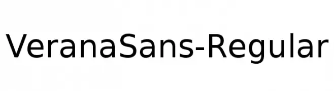 VeranaSans-Regular  font caratteri gratis