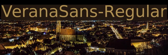 VeranaSans-Regular Font examples