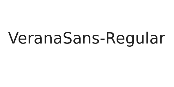 VeranaSans-Regular Logo