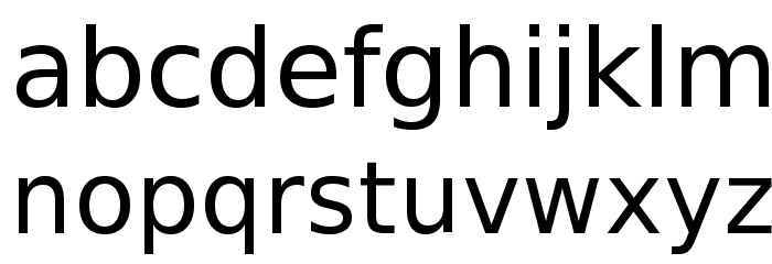 VeranaSans-Regular Font LOWERCASE