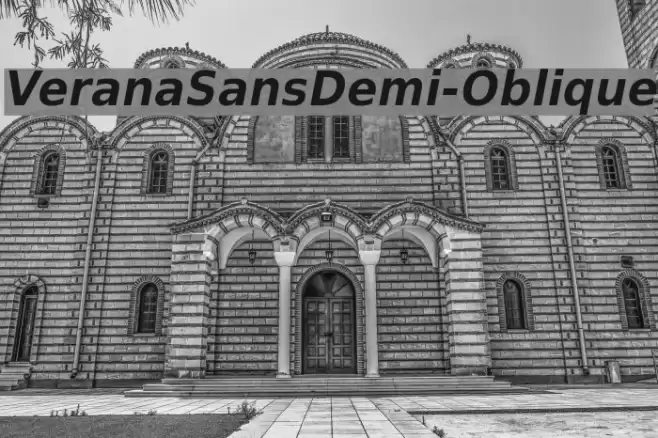 VeranaSansDemi-Oblique  examples