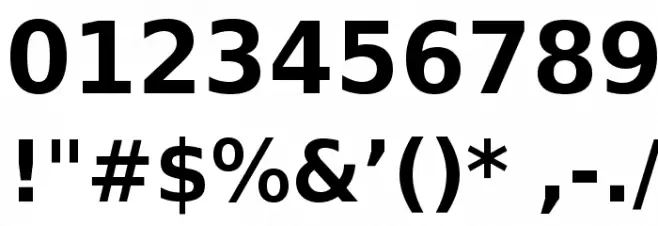 VeranaSansDemi-Regular Font OTHER CHARS