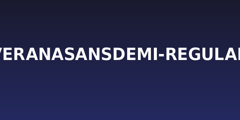 VeranaSansDemi-Regular Social Header