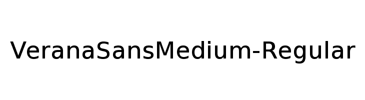 VeranaSansMedium-Regular Font