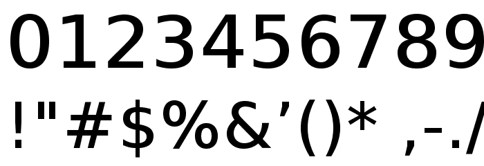VeranaSansMedium-Regular Font OTHER CHARS