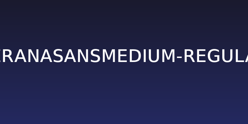 VeranaSansMedium-Regular Social Header