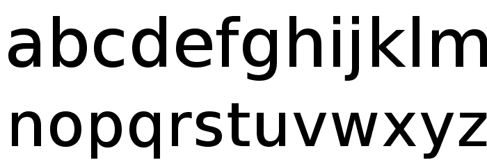VeranaSansMedium-Regular Font LOWERCASE