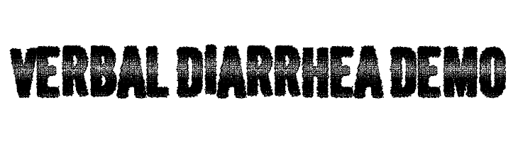 Verbal Diarrhea DEMO  les polices de caractères gratuit tlcharger