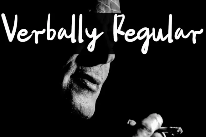 Verbally Regular Font examples