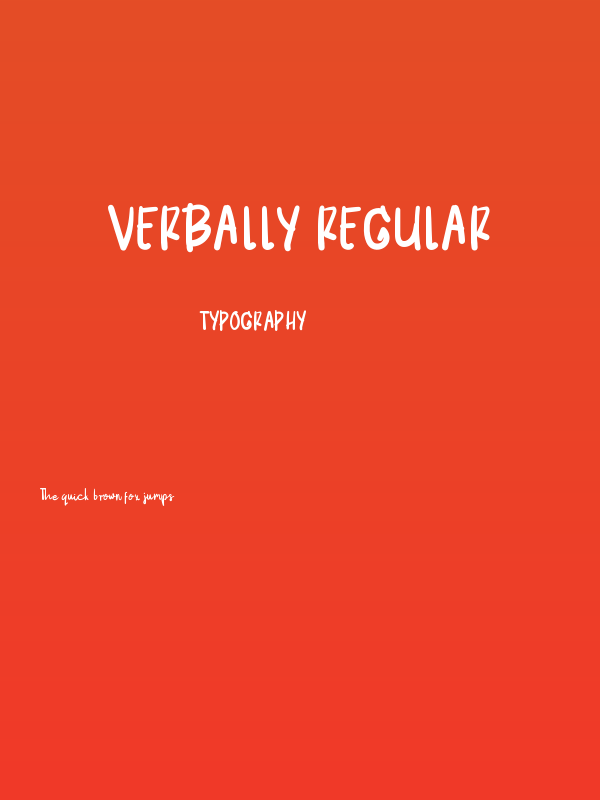 Verbally Regular Poster