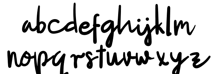 Verbally Font LOWERCASE