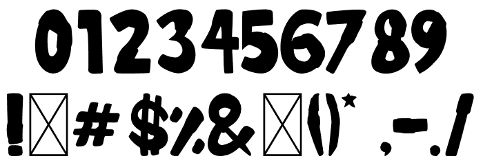 Verband Font OTHER CHARS