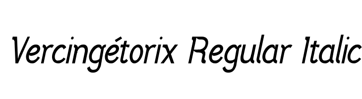 Vercingétorix Regular Italic Font