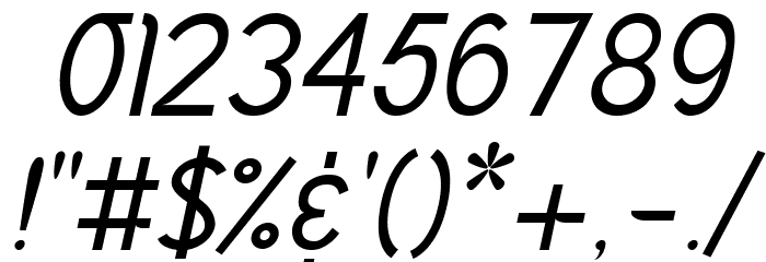 Vercingétorix Regular Italic Font OTHER CHARS