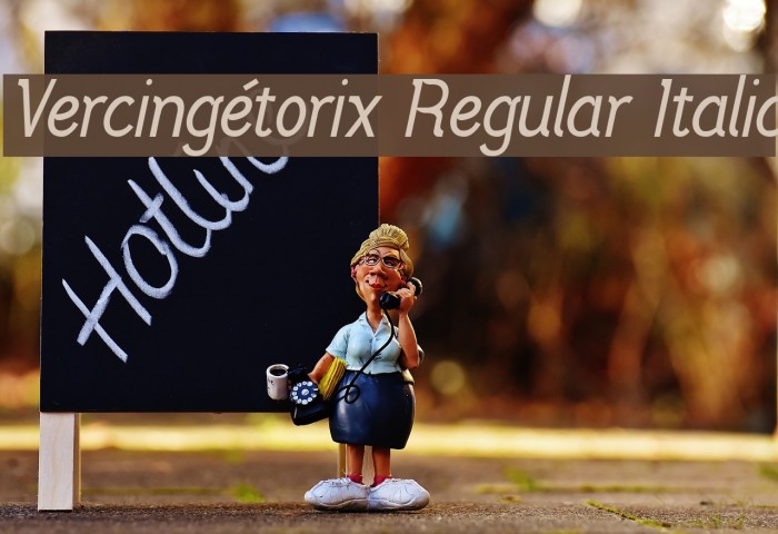 Vercingétorix Regular Italic Font examples