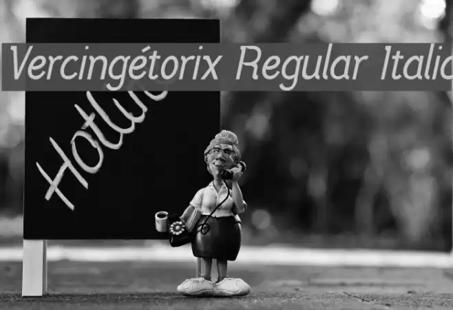 Vercingétorix Regular Italic Font examples