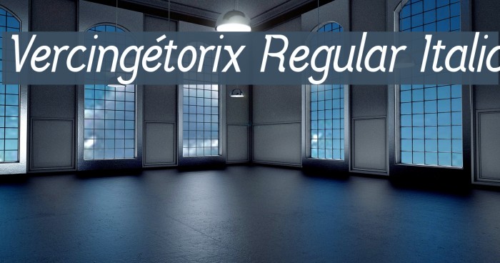 Vercingétorix Regular Italic Font examples