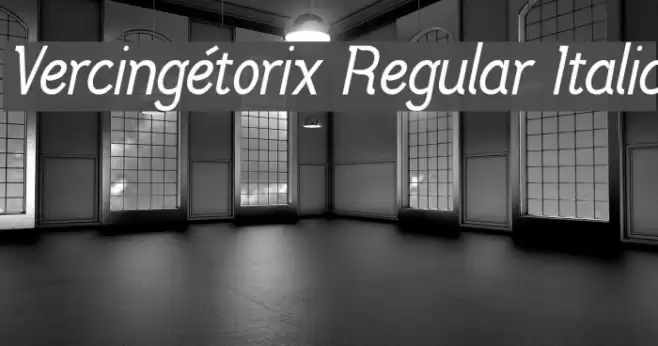 Vercingétorix Regular Italic Font examples