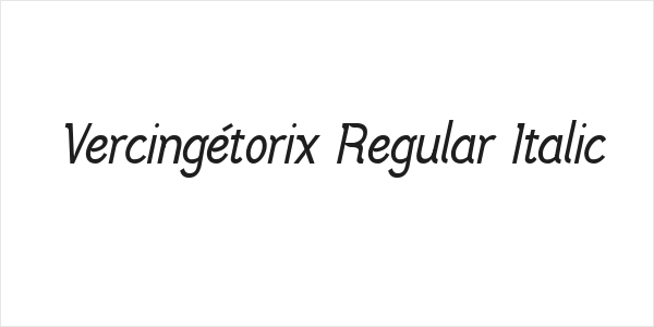 Vercingétorix Regular Italic Logo