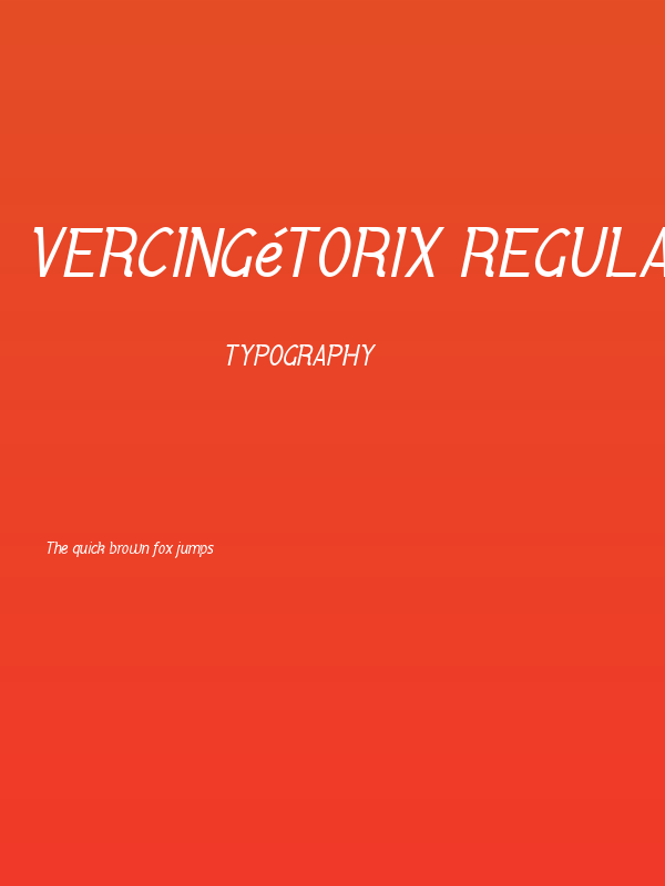 Vercingétorix Regular Italic Poster