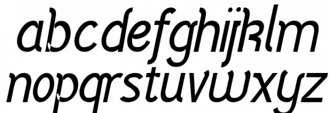 Vercingétorix Regular Italic Font LOWERCASE