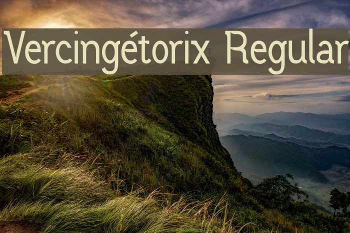 Vercingétorix Regular Font examples