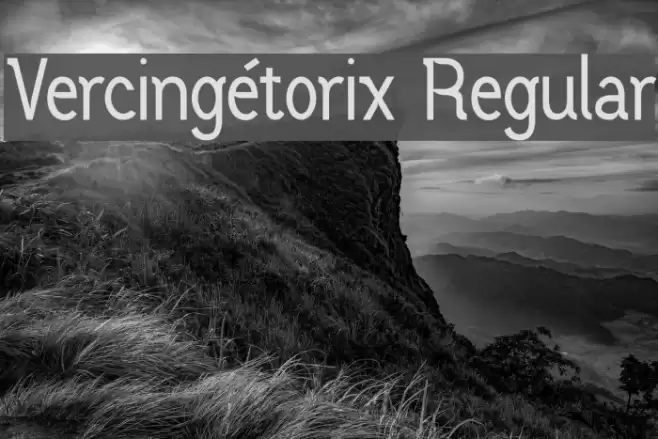 Vercingétorix Regular Schriftart examples